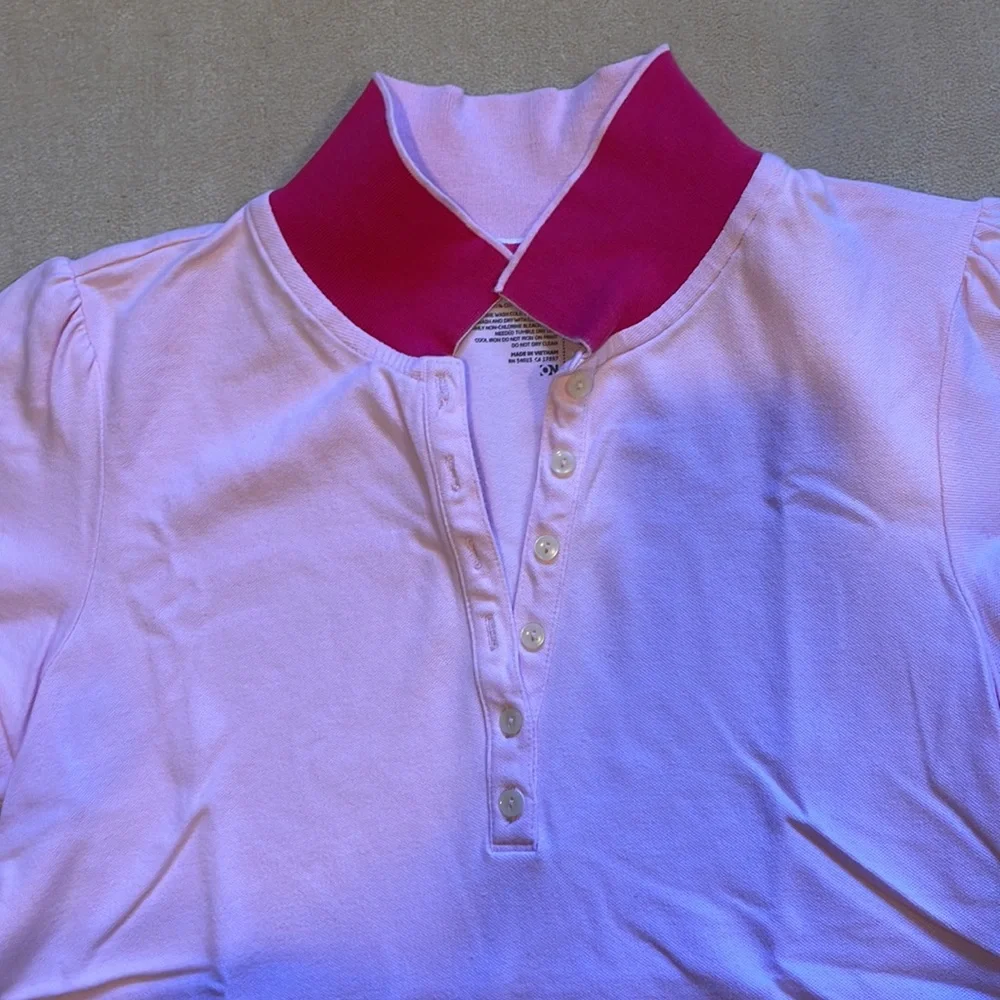 Old Navy Pink Polo T Shirt in size L - Picture 2 of 4